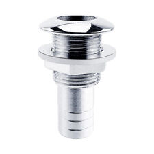 34 Stainless Marine Boat Thru Hull Fitting Drain Fittings With Barb Connector
