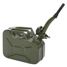 Army Green 10l 2.6 Gallon Fuel Can Backup Steel Tank Fuel Gas Gasoline Portable