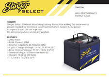 Stinger Select Ssb2000 Second Battery For Carboatmarine Audio Stereo 2000 Watt