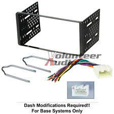 1998-2011 Double Din Radio Mount Kit For Stereo Cd Player Install W Wire Harness