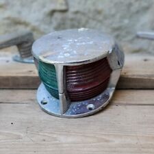 Vintage Boat Bow Light Nautical Marine Red Green Lens