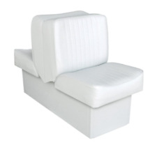 Boat Seat White Lounge Back To Back Classic Uv Treated Lounger Boating Seats New