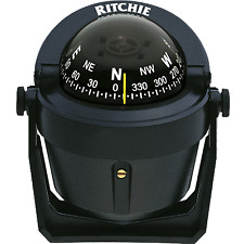 Ritchie Navigation Explorer Blk Marine Boat Compass B51 Bracket Mount 2.75 Dial