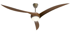 52 Modern 3-blade Propeller Ceiling Fan With Led Light Kit And Remote Control