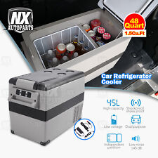 Portable Car Refrigerator 48qt Compressor Fridge Mini Freezer 12v Truck Rv Camp