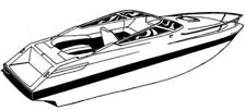 7.6oz Boat Cover Wellcraft Nova Spyder 26 Io 1987-1989