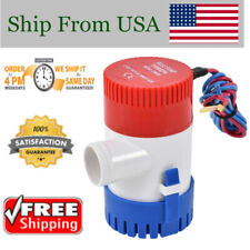 12v 1100gph Electric Marine Submersible Bilge Sump Water Pump For Boat Drainage