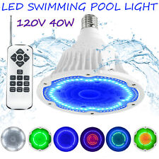 40w Rgb Color Changing Underwater Led Pool Lights For Inground Pool With Remote