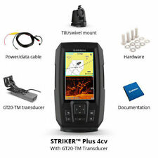 New Garmin Striker Plus 4cv Gt20-tm Transducer 4 Gps 010-01871-00 Fish Finder