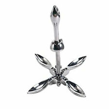 Amarine Made Folding Grapnel Anchor Stainless 3.3lbs 1.5kg For Boat-marine-yacht