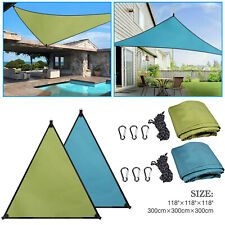 10ft Sun Shade Sail Outdoor Top Canopy Patio Uv Block Triangle Cover Sunshade