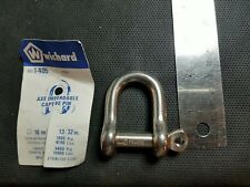 Wichard 1405 Captive Pin D Shackle Forged 316l Stainless Steel 10mm 1332