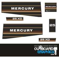 Mercury 25hp Xd Outboard Decalssticker Kit