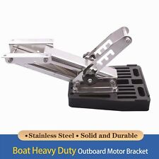 Stainless Steel Outboard Motor Bracket Kicker Trolling Motor Bracket 20hp 80lbs