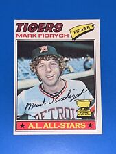 1977 Topps Mark Fidrych Rookie Card 265 Detroit Tigers Set Break
