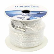 38 Inch 50ft Solid Braid Mfp Nylon Rope Anchor Line With Thimble Boat Dock Line