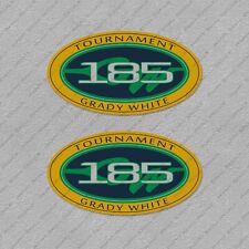 Grady White 185 Tournament Logo Decals Stickers Set Of 2 5 Long