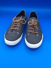 Sperry Top Sider Women Navy Blue Canvas Boat Shoe Adult Size 8.5m Sts95129