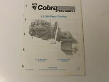 1990 Omc Cobra Stern Drive Factory Parts Catalog 986556 5.7 350 Models