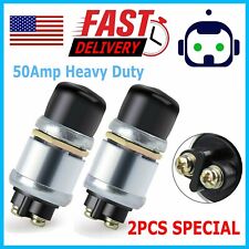 2x 12v 50a Waterproof Switch Push Button Cars Boat Horn Engine Start Starter