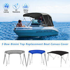 Bimini Top 3 Bow Boat Cover Sunshade Rainproof Tent For Boats Canopy Yacht Cover