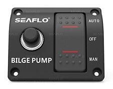 Seaflo 3-way Bilge Pump Switch Panel Autooffmanual With 15a Circuit Breaker