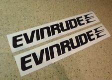 Evinrude Vintage Outboard Motor Decals 12 Black Free Ship Free Fish Decal