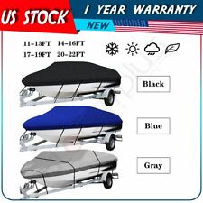 11-13ft14-16ft17-19ft20-22ft Boat Cover Fit V-hull Tri-hull Runabout 600d