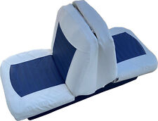 Boat Seat Cover Skin Replacements White Blue Vinyl Upholstery For Bench Seats