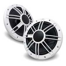 Bluave M9.0cx3-w 9 Marine Coaxial Speakers With Mg90 Marine Grills In White