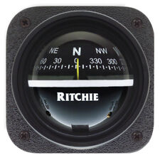 Ritchie V-537 Explorer Compass - Bulkhead Mount - Black Dial V-537