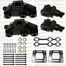 4 In Exhaust Elbow Manifold Complete Kit Mercruiser Gm V6 4.3l Replace 99746a8