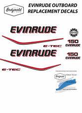 Evinrude E-tec 150hp Outboard Replacement Decals For White Cowl