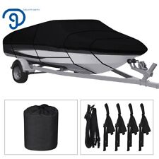 Boat Cover Trailerable Fishing V-hull Tri-hull Runabout Waterproof Heavy Duty