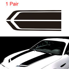 2 Car Racing Sports Stripes Hood Decals Car Auto Vinyl Bonnet Sticker Accessory