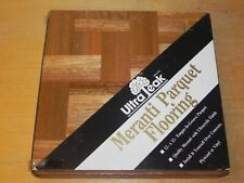 Meranti Wood Flooring - Ultra Teak 12 Inch Parquet Flooring - Haddon Hall - Nos