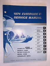 1974 135 Hp Genuine Oem Evinrude Johnson Outboard Repair Service Manual 135hp