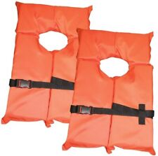 Life Jacket Vest Preserver Type Ii Adult Fishing Boating Uscg Pfd Pack Of 2 New