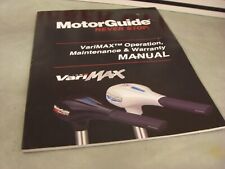 Motorguide Operationmaintenancewarranty Guide Varimax 90-8m4002068 4-5-4
