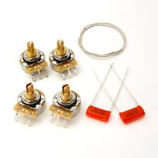 4x Cts Taot Custom 525k Short Shaft Audio Taper Pots .022 Orange Drops - 500k
