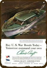 1944 Chris-craft Wood Boat Yacht Vintage-look Decorative Replica Metal Sign