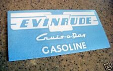 Evinrude Vintage Tank Decal Cruis-a-day 2-pak Free Ship Free Fish Decal