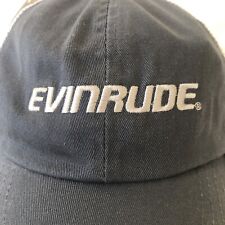 Nwt Evinrude E-tec Distressed Baseball Cap Gray White Adjustable Mesh Back Cc