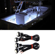 4 Pcs White Led Boat Light Waterproof 12v Deck Storage Kayak Bow Trailer Bass