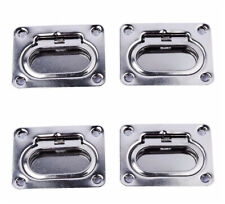 4x Stainless Steel Boat Deck Hatch Pull Flush Lift Boat Ring Hatches Pull Handle