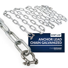 Boat Anchor Lead Chain With Shackles 516 X 15 Galvanized Steel Chain