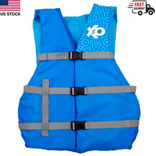 X2o Universal Life Vest Blue Life Jacket Beach Fishing Gear Boat Safety
