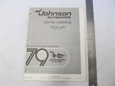 1979 Johnson Electric Outboard Parts Catalog 390085 Preliminary Edition