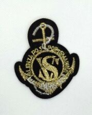 Boat Anchor Ship Rudder Helm Sailing Marine Navy Iron On Patch Embroidered 064