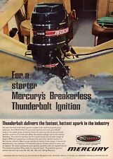 1969 Mercury 50 Thunderbolt Outboard Motor Original Color Print Ad
